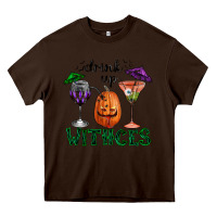 Chocolate Brown drink up withces halloween Heavy Core Tee - RanaPortraitStore