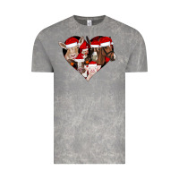 Cloud Rock farm animals christmas Vintage Tee - CowhideDigitalArt