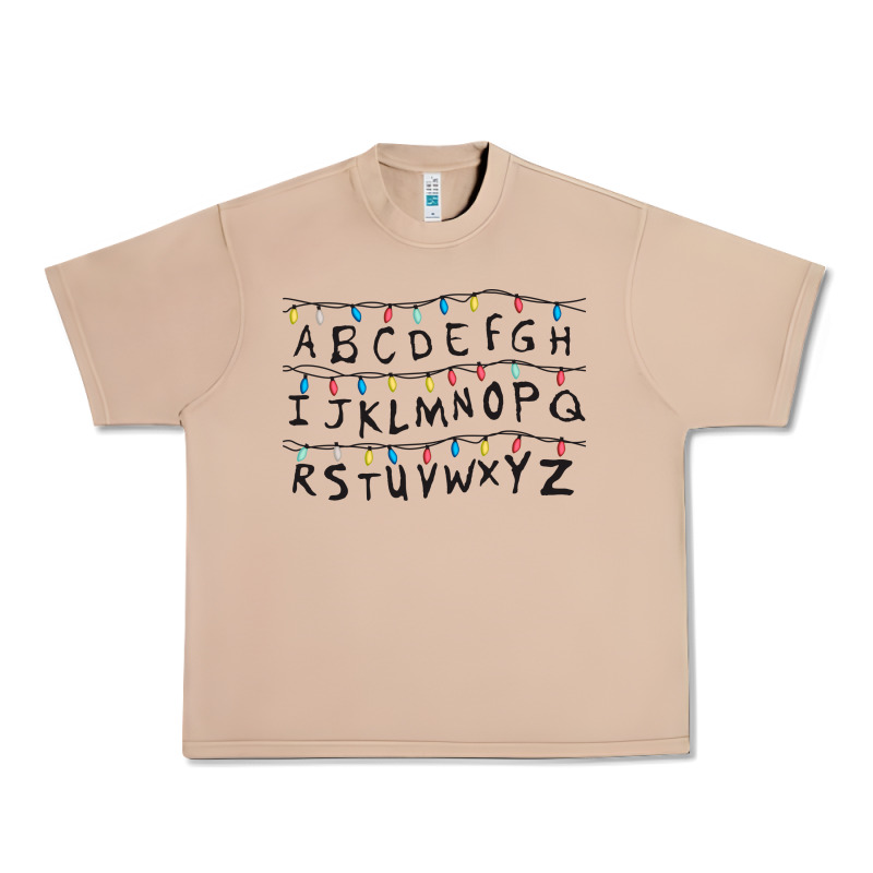 Stranger Lights Alphabet Urban Heavy Tee by artisFamous | Teevron