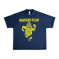 Navy mustard plug Urban Heavy Tee - artisFamous