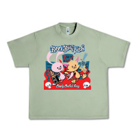 Oil Green reel big fish candy coated fury Urban Heavy Tee - artisFamous