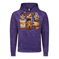 Cloud Purple Coffee gnome Vintage Hoodie - BarkalooDesign