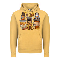 Vintage Mustard Coffee gnome Vintage Hoodie - BarkalooDesign