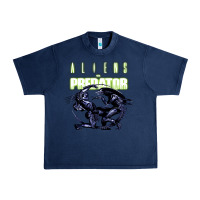 Navy Predator Alien Urban Heavy Tee - artisFamous