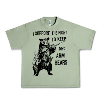 Oil Green bear arms 2nd amendment funny hunting Urban Heavy Tee - artisFamous