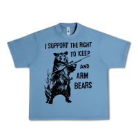 Pebble Blue bear arms 2nd amendment funny hunting Urban Heavy Tee - artisFamous