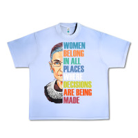 Grape Ice women belong in all places r.u.th bader gins.burg r.b.g t shirt Urban Heavy Tee - artisFamous