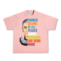 Salmon women belong in all places r.u.th bader gins.burg r.b.g t shirt Urban Heavy Tee - artisFamous