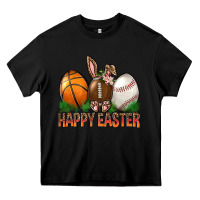 Black Happy Easter Sports Heavy Core Tee - BundleAndBundleShop