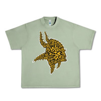 Oil Green Viking Style Urban Heavy Tee - artisFamous