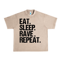 French Oak eat sleep rave repeat Urban Heavy Tee - artisFamous