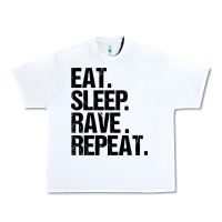 White eat sleep rave repeat Urban Heavy Tee - artisFamous