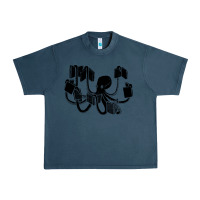 Midnight Navy Octopus Urban Heavy Tee - artisFamous