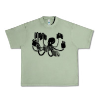 Oil Green Octopus Urban Heavy Tee - artisFamous