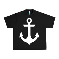 Black preppy nautical anchor Urban Heavy Tee - artisFamous