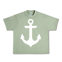 Oil Green preppy nautical anchor Urban Heavy Tee - artisFamous