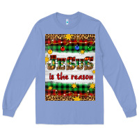 Colony Blue Christmas Jesus Is The Reason Long Sleeve Tee - Artiststas