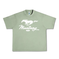Oil Green mustang pony script Urban Heavy Tee - artisFamous