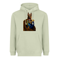 Matcha Pet Portraits, Custom Pet Portraits, Renaissance Pet Portraits, Custom Heavyweight Hoodie - RanaPortraitStore