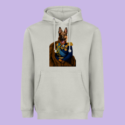 Pet Portraits, Custom Pet Portraits, Renaissance Pet Portraits, Custom Heavyweight Hoodie Designed By Ranaportraitstore