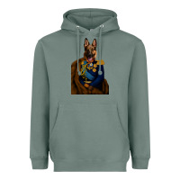 Sage Pet Portraits, Custom Pet Portraits, Renaissance Pet Portraits, Custom Heavyweight Hoodie - RanaPortraitStore