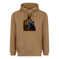 Toasted Coconut Pet Portraits, Custom Pet Portraits, Renaissance Pet Portraits, Custom Heavyweight Hoodie - RanaPortraitStore