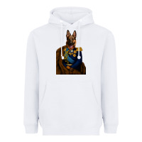 White Pet Portraits, Custom Pet Portraits, Renaissance Pet Portraits, Custom Heavyweight Hoodie - RanaPortraitStore