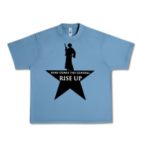 Pebble Blue here comes the general rise up Urban Heavy Tee - artisFamous