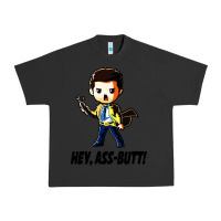 Pigment Black hey, ass butt Urban Heavy Tee - artisFamous