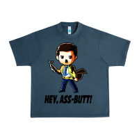 Midnight Navy hey, ass butt Urban Heavy Tee - artisFamous