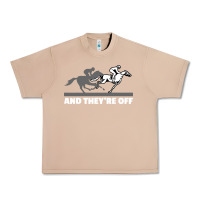 Burro horse racing Urban Heavy Tee - artisFamous