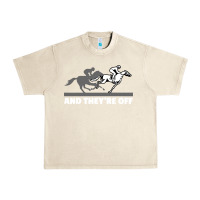 Sandshell horse racing Urban Heavy Tee - artisFamous