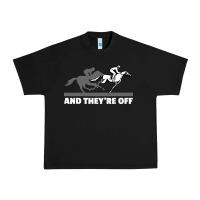 Black horse racing Urban Heavy Tee - artisFamous