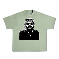 Oil Green yasser arafat Urban Heavy Tee - artisFamous