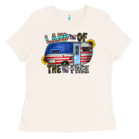 Bone land of the free Ladies Tee - CowhideDigitalArt