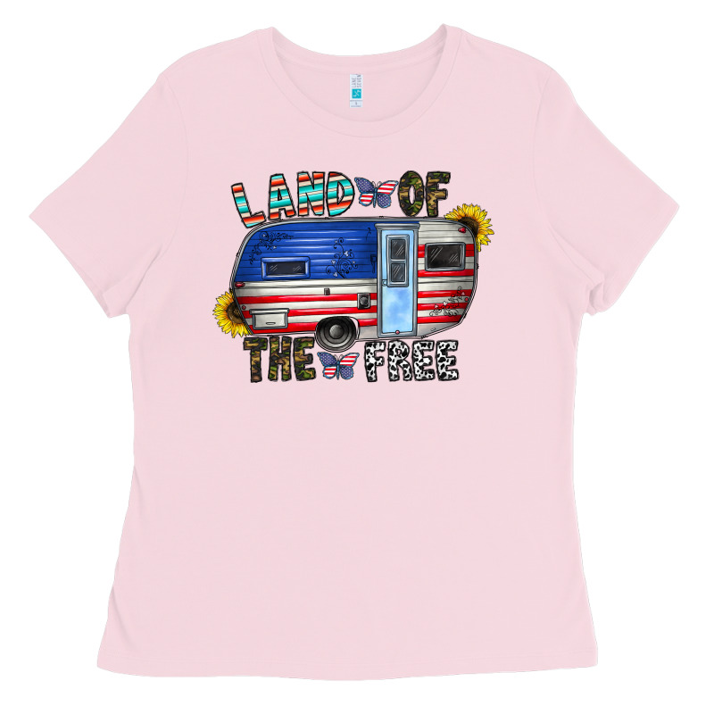 Land Of The Free Ladies Tee by CowhideDigitalArt | Teevron