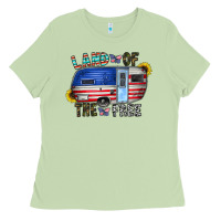 Matcha land of the free Ladies Tee - CowhideDigitalArt