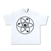 White Atomic Atom Symbol Urban Heavy Tee - artisFamous
