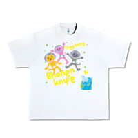 White Shonen Knife Free Time Urban Heavy Tee - artisFamous