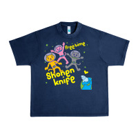 Navy Shonen Knife Free Time Urban Heavy Tee - artisFamous