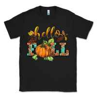 Black hello fall pumpkin Classic Tee - BarkalooDesign