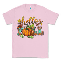 Bubblegum Pink hello fall pumpkin Classic Tee - BarkalooDesign