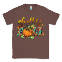 Chestnut hello fall pumpkin Classic Tee - BarkalooDesign