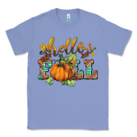 Colony Blue hello fall pumpkin Classic Tee - BarkalooDesign