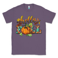 Lavender hello fall pumpkin Classic Tee - BarkalooDesign