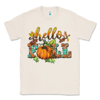 Natural hello fall pumpkin Classic Tee - BarkalooDesign