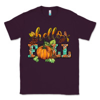 Plum hello fall pumpkin Classic Tee - BarkalooDesign