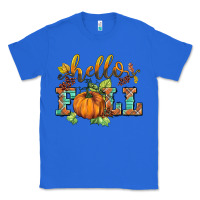 True Royal hello fall pumpkin Classic Tee - BarkalooDesign