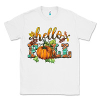 White hello fall pumpkin Classic Tee - BarkalooDesign
