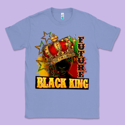 Future Black King Classic Tee Designed By Fadigitalartstudio